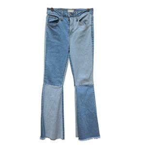 Altard‎ State Two-Tone Patchwork Flare Jeans Y2K Womens Size 24/26